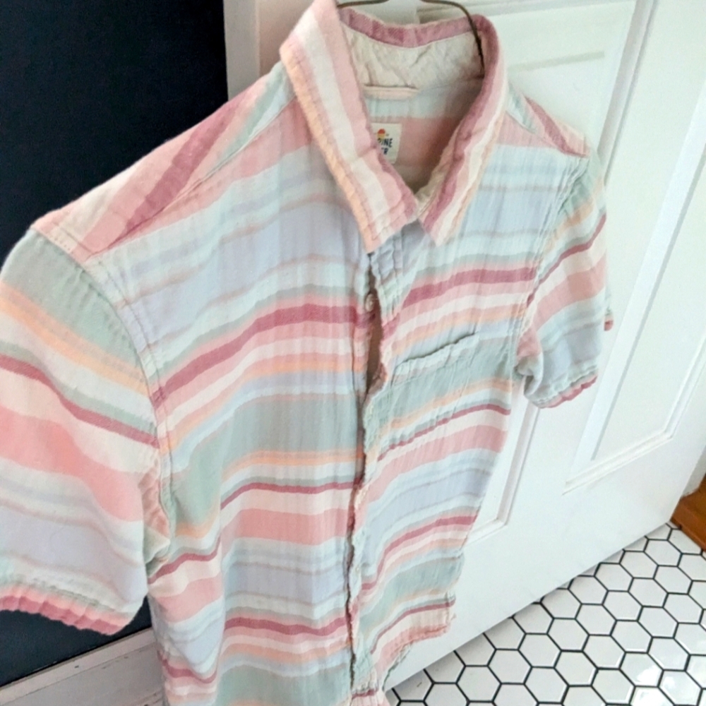 Marine Layer s/s Amazing Cotton Shirt size small button down